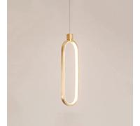 Lampadario minimalista in alluminio, lampada a sospensione a LED, lampada a sospensione dorata, apparecchio di illuminazione per isola cucina, camera da letto, comodino, corridoio, moderne lampade a