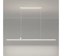 Lampadario minimalista Lampadario lineare Lampada da soffitto Tavolo da pranzo Illuminazione Lampade a sospensione a LED Lampadari a striscia lunga Lampade a sospensione per ristorante Ufficio Cucina