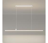 Lampadario minimalista Lampadario lineare Lampada da soffitto Tavolo da pranzo Illuminazione Lampade a sospensione a LED Lampadari a striscia lunga Lampade a sospensione per ristorante Ufficio Cucina