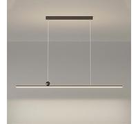 Lampadario minimalista Lampadario lineare Lampada da soffitto Tavolo da pranzo Illuminazione Lampade a sospensione a LED Lampadari a striscia lunga Lampade a sospensione per ristorante Ufficio Cucina