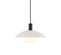 Lampadario Minimalista Nordico per Ristorante, Moderno, letterario, da Tavolo, da Sala da Pranzo, Lampada a Disco Volante, in Vetro Giapponese, in Ferro battuto, Isola della Cucina, con Cordino,