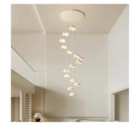 Lampadario, Modern Stair chandelier Pendant lights indoor lighting Ceiling lamp hanging light led Chandeliers for living room lightin(15 heads,Warm)