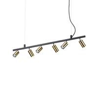 Ideal Lux Lampada a sospensione DYNAMITE SP6 Mod. 244648 6 luci Ottone satinato