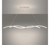 Lampadario Moderni LED Plafoniera a Forma di Onde Sospeso Lampada a Sospensione Lampadari a Soffitto con il telecomando altezza Regolabile