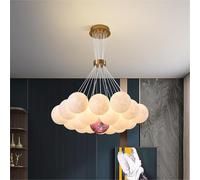 Lampadario Moderno A Forma di Globo, Lampada A Sospensione Decorazione, Luna e Pianeta Lampada A Sospensione Creativa per Camera da Letto e Soggiorno, Altezza Regolabile(19 Heads, B)