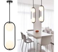 Lampadario moderno a globo dorato a 2 luci, lampada a sospensione di metà secolo, illuminazione a sospensione in ottone spazzolato,per la scala d'ingresso