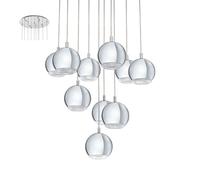 LAMPADARIO MODERNO A LED 33W CROMATO D.58 GL1274