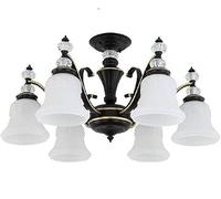 Lampadario moderno a LED, lampada a sospensione in cristallo, plafoniera rustica industriale E26, plafoniera da soffitto a filo da fattoria,illuminazione a soffitto