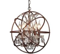 Lampadario Moderno a LED, Lampada a Sospensione Rustica, lampadario retrò in Ferro, Lampada a Sospensione a 4 Fiamme, Lampada a Sospensione for Tavolo da Pranzo e Soggiorno,Illuminazione a soffitto
