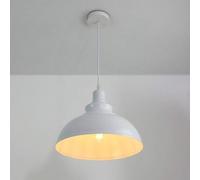 Lampadario moderno a LED, lampadario industriale vintage rurale americano, illuminazione for garage, isola cucina in acciaio, cupola, finitura cromata, montaggio a soffitto , lampadario da pranzo