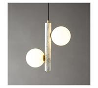 Lampadario moderno a LED, piccolo lampadario in marmo da comodino divano MI-NI Lampada a sospensione di lusso per interni Lampadario da parete compatibile con soggiorno camera da letto, lampadario