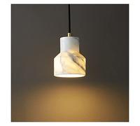 Lampadario moderno a LED, piccolo lampadario semplice in marmo MI-NI lampada a sospensione compatibile con soggiorno sala da pranzo caffetteria bar comodino lampada per interni a LED, lampadario