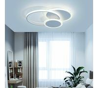 Lampadario Moderno a Led Plafoniera Cerchi per Camera da Letto Cucina Soggiorno [EEK: A+++]