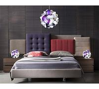 Lampadario moderno camera da letto a LED e 2 abat jour comodini coordinati design SET Tris lampade moderne stanza cameretta bambini