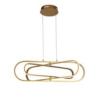 Lampadario Moderno Clip Acciaio Oro Bianco Led 52,51W 3000 - 4500 - 6500K