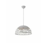 Lampadario Moderno Contemporaneo Paralume Metallo Traforato Sospensione E27 [EEK: A]
