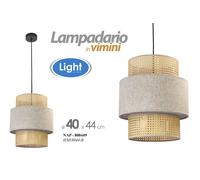 LAMPADARIO MODERNO DA SOFFITTO SOSPESO IN VIMINI 4044 CM NAP-808449