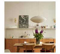 Lampadario moderno, Denmark Design Bubble Silk Chandelier Modern Pendant Hanging Light for Kitchen Island Dining Living Room Loft Bedroom(A-50cm,Neutral)
