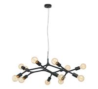 Lampadario moderno design nero 12 luci GL0579