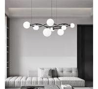 Lampadario Moderno di Lusso a LED in Vetro, Sala da Pranzo, Cucina, Stanza, scrivania, Camera da Letto, lampadario per la Decorazione della casa, Luce sospesa, (9 Heads)