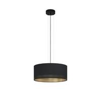 Lampadario Moderno Esteperra 3 Luci Acciaio Nero