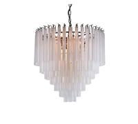 Lampadario Moderno for Soggiorno Lampadario Semplice in Vetro Smerigliato for Sala da Pranzo di Lusso Lampadario di Design for Sala Campione Illuminazione,Apparecchio di Illuminazione