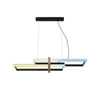Lampadario Moderno Frame Nested Metallo Nero Led Integrato 39W Da 2700 A 6500K