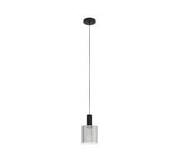 Lampadario Moderno Gorosiba 1 Luce Acciaio Nero