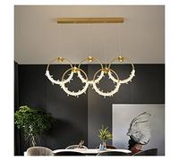 Lampadario Moderno in Cristallo - Lampada a Sospensione Rotonda per Sala da Pranzo e Camera da Letto. Elegante Lampada a soffitto con Illuminazione Bianca Calda 3000K. Illuminazione per la d