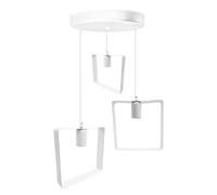 Lampadario Moderno in Ferro 3 Luci Attacco E27 Design Minimal per Soggiorno [EEK: E]