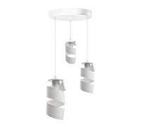 Lampadario Moderno in Ferro 3 Luci Attacco E27 Design Minimal per Soggiorno [EEK: E]