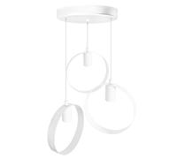 Lampadario Moderno in Ferro 3 Luci Attacco E27 Design Minimal per Soggiorno [EEK: E]