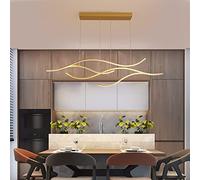 Lampadario moderno in legno a LED ad anello, lampada a sospensione giapponese a 1 luce, plafoniera circolare dimmerabile contemporanea per isola cucina soggiorno sala da pranzo-B 50x50x6 cm (20x20x2 p