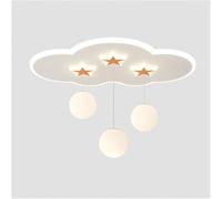 Lampadario Moderno in Stile Crema per Asili Nido,Da da Soffitto per Interni Color Crema con Led a Spettro Completo,Da a Sospensicon Proteziper Gli Occhi, Ideale per la Camera da Letto Di Ragazzi e Rag