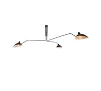 Lampadario moderno Lampadario a becco d'anatra della metà del secolo Lampadario a sospensione regolabile con tubo a 3/6 bracci Lampadario a soffitto in metallo in ferro battuto nero per ristorante Cor