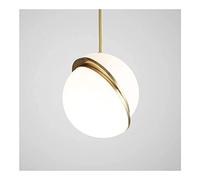 Lampadario moderno Lampadario a sospensione in metallo con sfera nordica Paralume moderno in acrilico Lampada a sospensione Semplicità Creatività Sospensione Apparecchio di illuminazione a soffitto