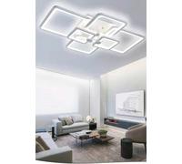 Lampadario moderno LED bianco 6 quadri 70W plafoniera da soffitto con quadrati W [EEK: A++]