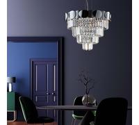Lampadario moderno lusso in cristallo 6 luci luxury lgt 010 design swarovsky