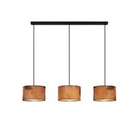 Lampadario Moderno Mata Metallo Nero 3 Luci E27