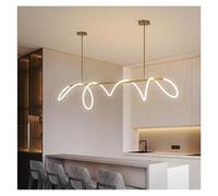 Lampadario moderno, Modern Long Hose LED Chandelier Adjustable Suspension Pendant Light for Dining Table Kitchen Island Bar Restaurant(Cold,Gold 150 cm)