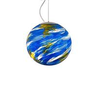 Lampadario Moderno Pianeta Cosmico,Lampadario Creativo Terra Errante,Illuminazione Decorativa per Aula dell'Asilo,Luce da Bar,Luce da Ristorante,Luce da Bar,Negozio di Tè al Latte Luce-Terra 20 cm