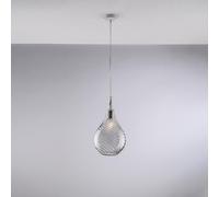 Lampadario Moderno Pluvia Grigio Fumè 1 Luce E27