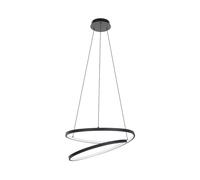 Lampadario Moderno Ruotale Led Alluminio Nero