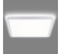 Navaris Plafoniera LED da Soffitto Quadrata - Lampadario Moderno Quadrato 29,3cm - Retroilluminazione - Luce Dimmerabile Illuminazione - Bianco Neutro