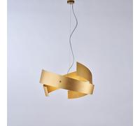Lampadario moderno sospensione design taglio laser oro 3 luci BON-649