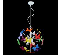 LAMPADARIO MODERNO SOSPENSIONE MODERNA CON FARFALLE IN PLEXIGLASS PER CAMERETTA