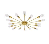 Lampadario Moderno Sputnik A Soffitto Finitura Oro 16 Braccia