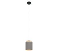 Lampadario moderno tessuto e legno a 1 luce GL0459