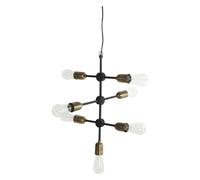 Lampadario Molecular 7 Nero/ Ottone