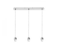 Lampadario MORE 60 base a sospensione per soffitto cromo 230V E27 3x42W